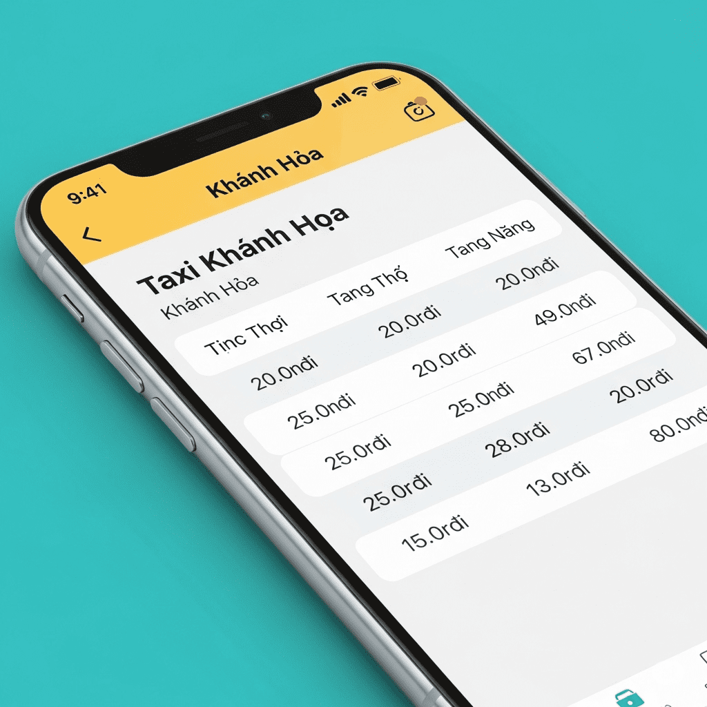 Bảng giá taxi Khánh Hòa mới nhất – Giá cước trọn gói, minh bạch, đặt xe nhanh
