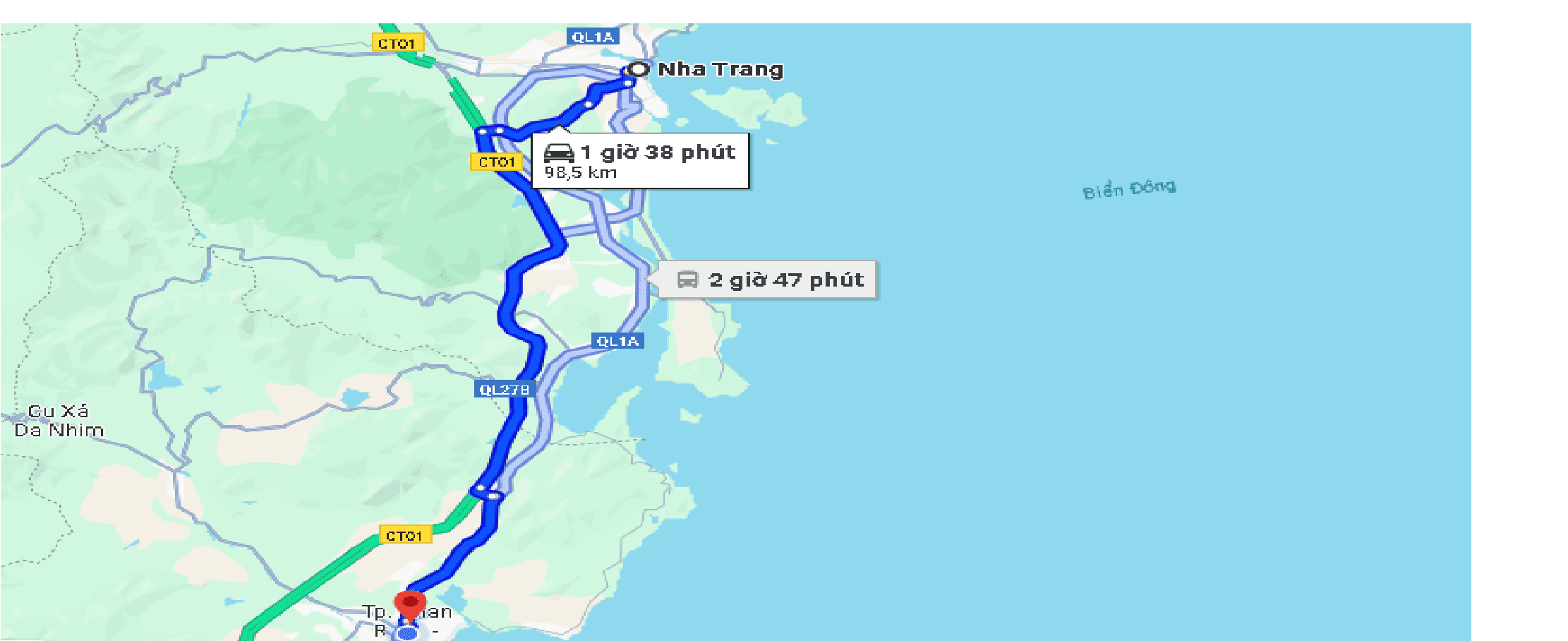 Thuê xe Phan Rang đi Nha Trang giá rẻ, an toàn, đưa đón tận nơi