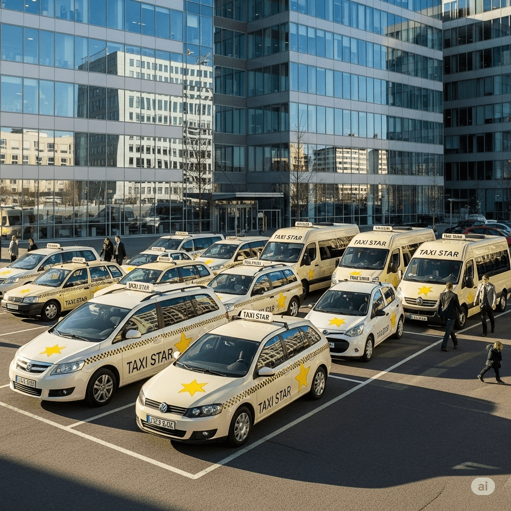 Các dòng xe taxi 4–7 chỗ và xe du lịch 16 chỗ phục vụ tuyến Phan Rang – Vĩnh Hy của Taxi Star