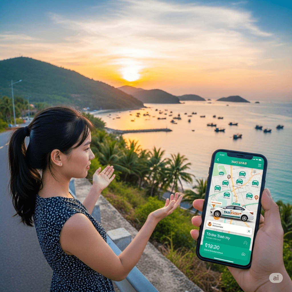 Đặt xe taxi Vĩnh Hy – Taxi Star hỗ trợ 24/7, giá tốt, xe đời mới