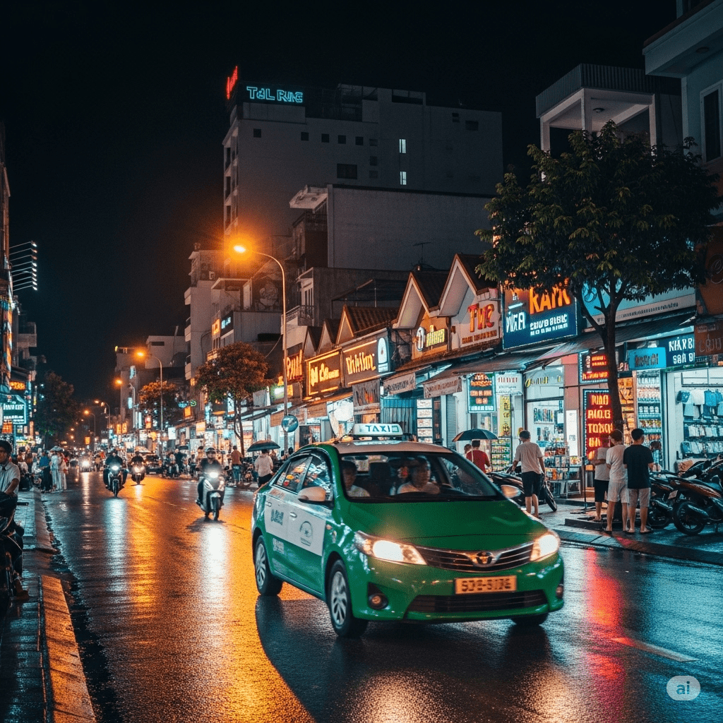 Cẩn trọng khi gọi taxi ban đêm tại Ninh Thuận.