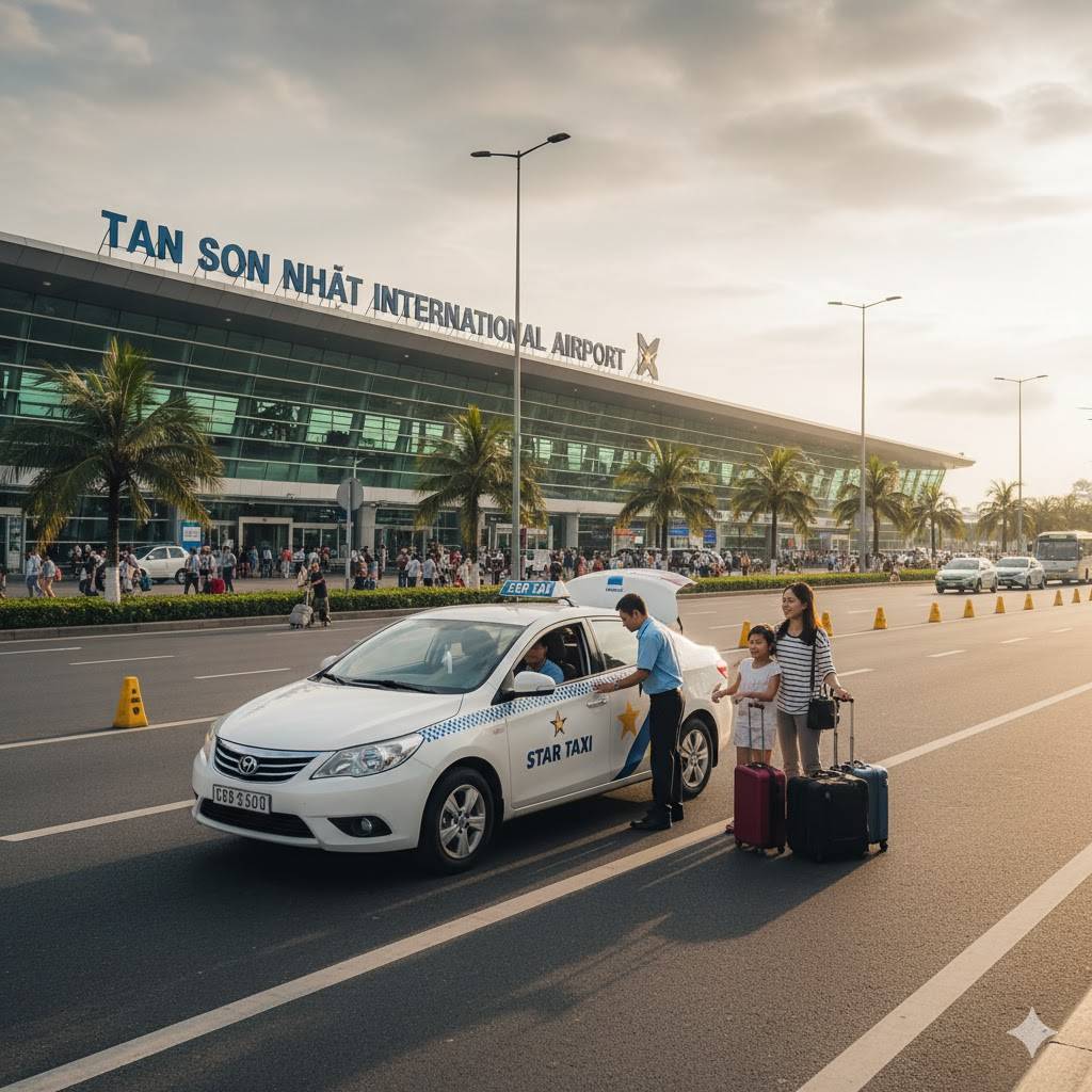 Taxi Star đón khách tại sân bay Tân Sơn Nhất đi Hồ Tràm – dịch vụ uy tín giá tốt