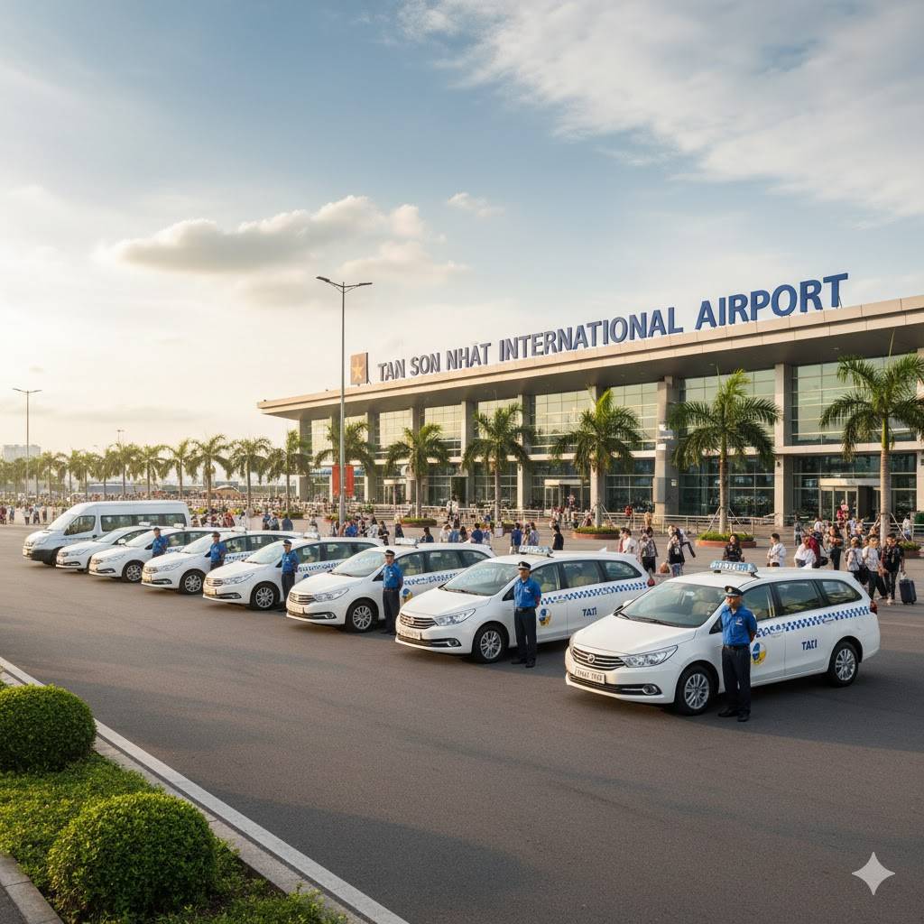 Dàn xe Taxi Star đời mới phục vụ tuyến Tân Sơn Nhất – Hồ Tràm sang trọng, sạch sẽ
