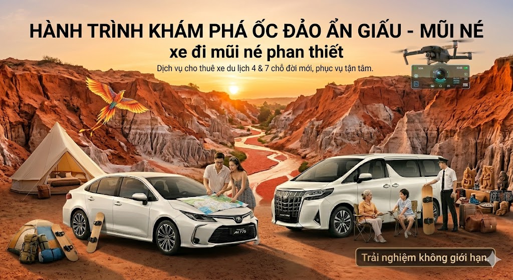 Xe đi Mũi Né Phan Thiết giá rẻ, xe riêng