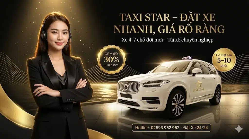 Taxi 7 chỗ Nha Trang đi Sài Gòn (TP.HCM) – Taxi Star, xe rộng rãi, đón tận nơi, chạy đường dài an toàn.