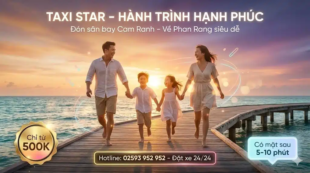 Taxi Star Vĩnh Hy đi Nha Trang xe 4–7 chỗ, đón tận nơi an toàn giá tốt