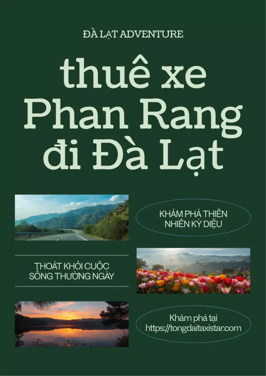 Thuê xe tour Đà Lạt từ Ninh Thuận 2 ngày 1 đêm, xe riêng đưa đón tận nơi