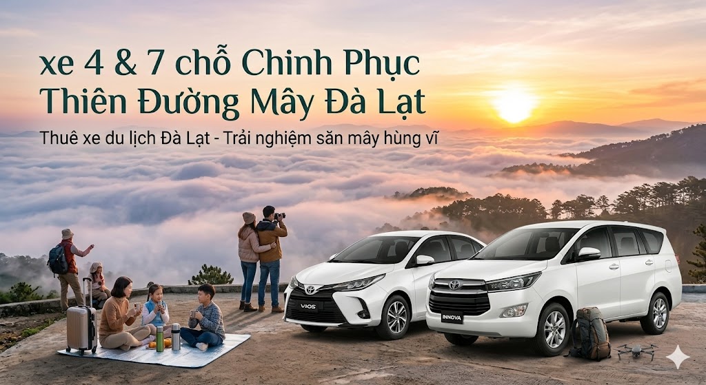 Thuê xe Đà Lạt giá rẻ, xe riêng cao cấp