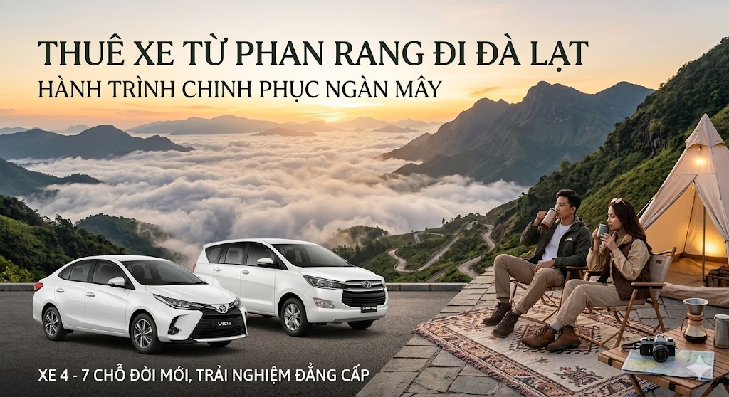Thuê xe từ Phan Rang đi Đà Lạt giá rẻ, xe riêng