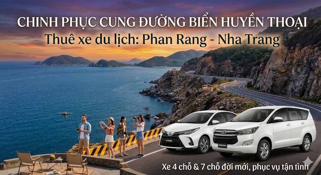 Thuê xe từ Phan Rang đi Nha Trang giá rẻ, xe riêng