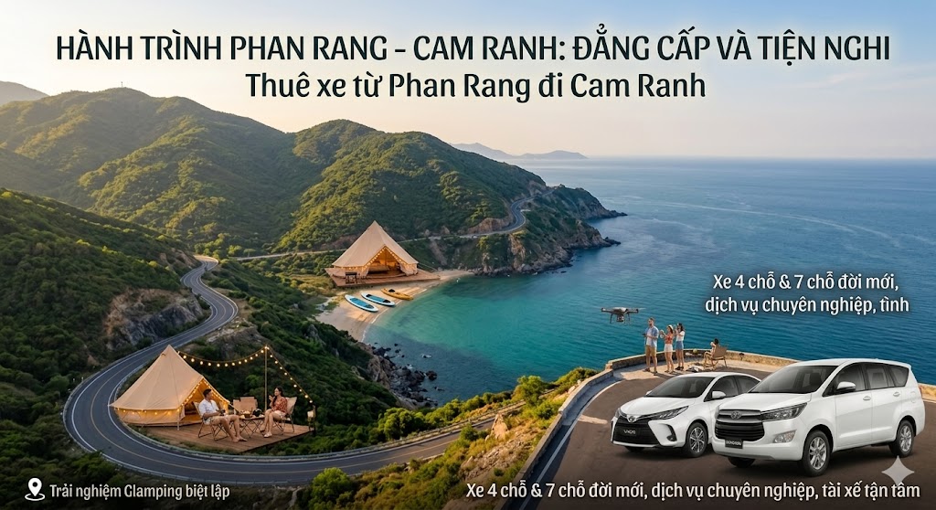 Thuê xe từ Phan Rang đi Cam Ranh giá rẻ, xe riêng