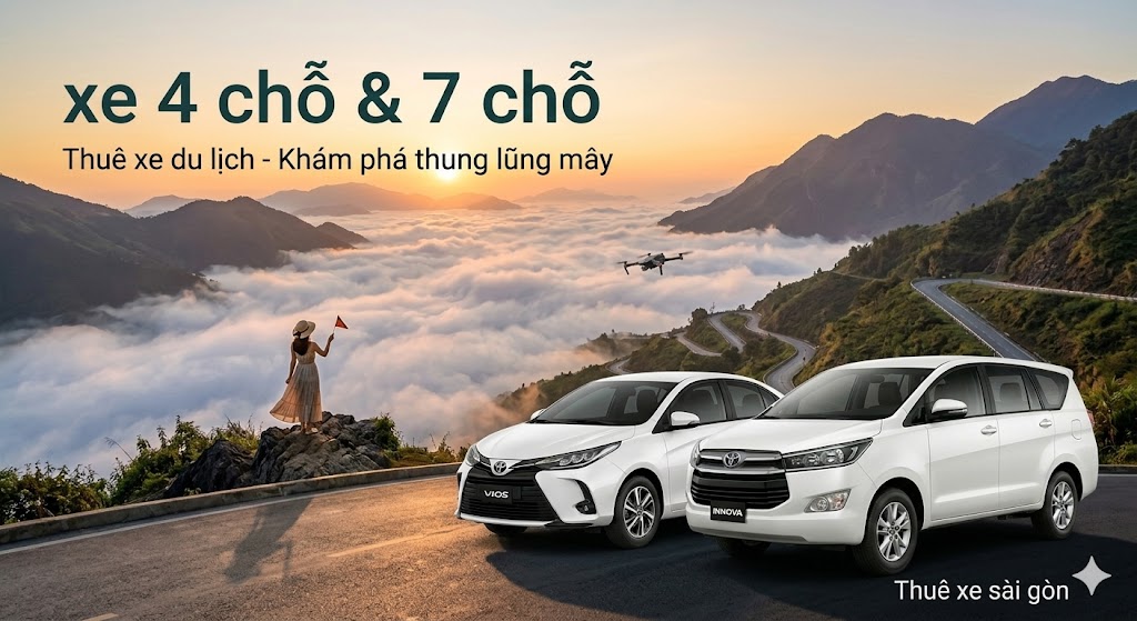 Thuê xe Sài Gòn giá rẻ, xe riêng cao cấp