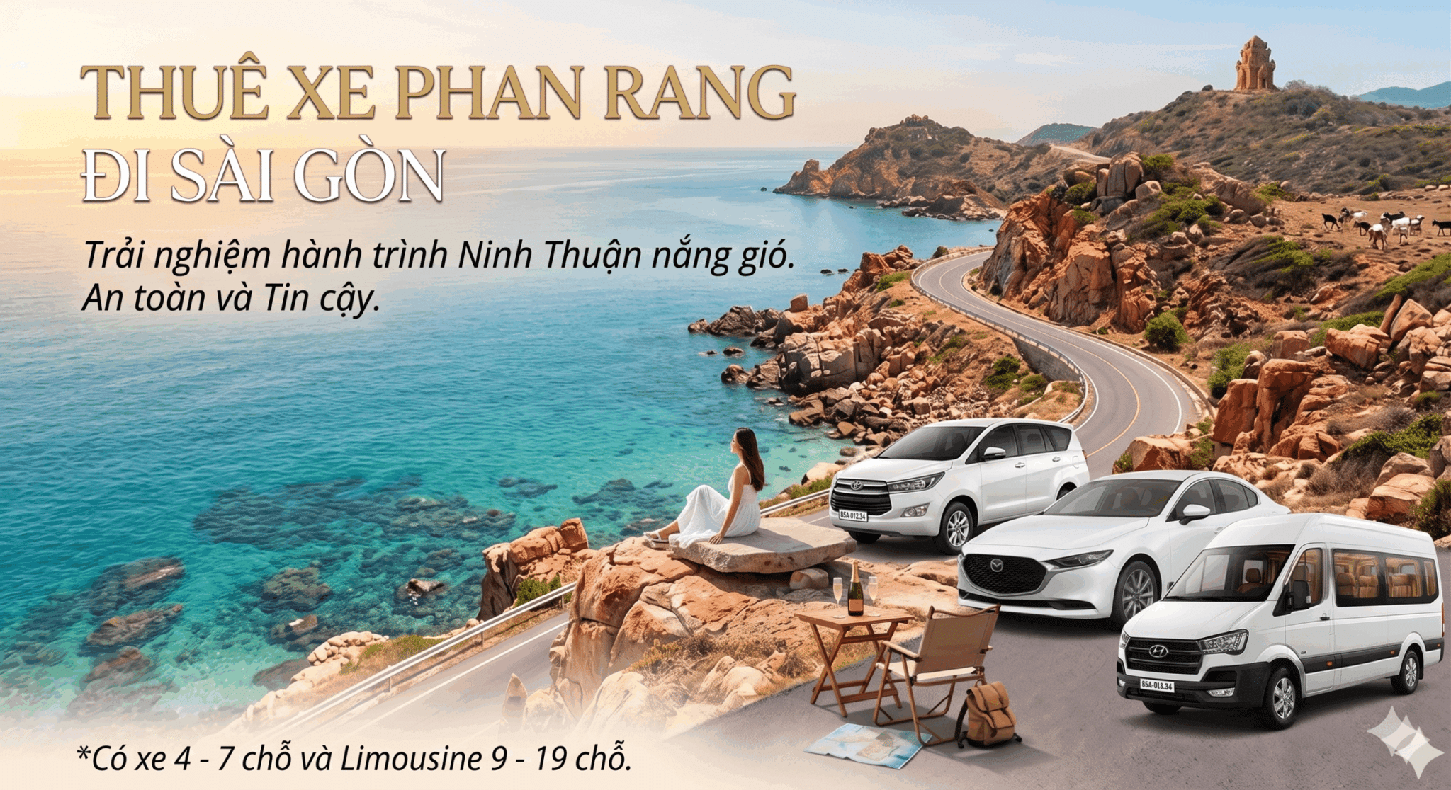 Thuê xe Phan Rang đi Sài Gòn giá rẻ, xe riêng