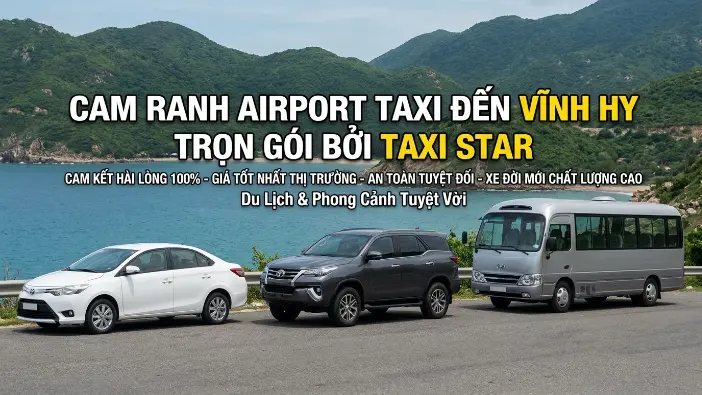 Đặt taxi Vĩnh Hy đi sân bay Cam Ranh xe riêng trọn gói