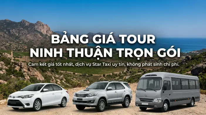 Bảng giá xe du lịch Ninh Thuận trọn gói