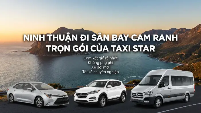 Xe du lịch Ninh Thuận đi sân bay Cam Ranh trọn gói của Taxi Star