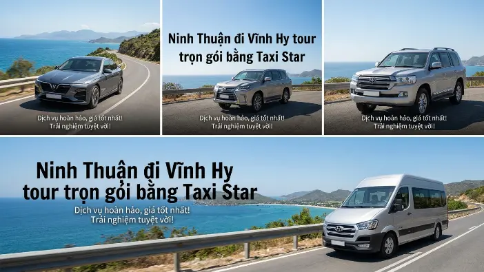 Xe du lịch Ninh Thuận đi Vĩnh Hy Xe du lịch Ninh Thuận đi Vĩnh Hy trọn gói của Taxi Star