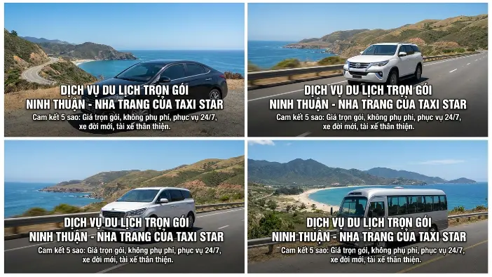 Xe du lịch Ninh Thuận đi Nha Trang Xe du lịch Ninh Thuận đi Nha Trang trọn gói của Taxi Star