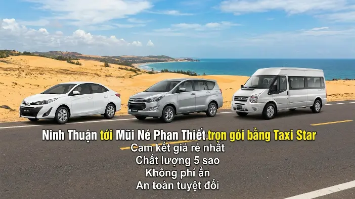 Xe du lịch Ninh Thuận đi Mũi Né Phan Thiết Xe du lịch Ninh Thuận đi Mũi Né Phan Thiết trọn gói của Taxi Star