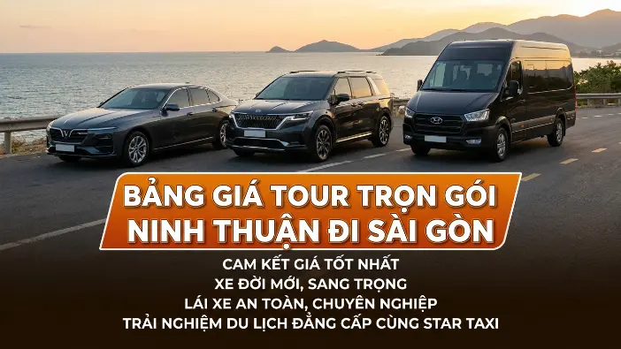 Bảng giá xe du lịch Ninh Thuận đi Sài Gòn trọn gói